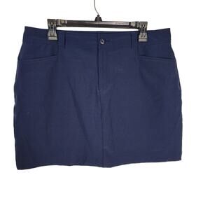 Eddie Bauer Women's Adventurer 2.0 Skort Size 12 Blue Golf Travel Hike UPF 50